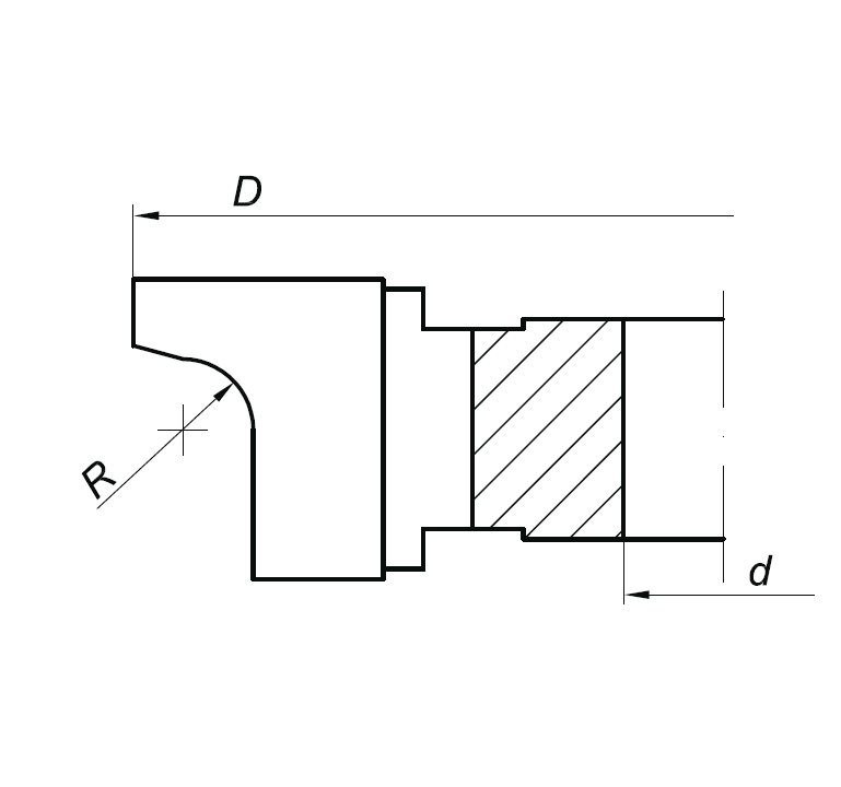 Фреза для фрезерования фуги (вертикальной грани) с закрулением